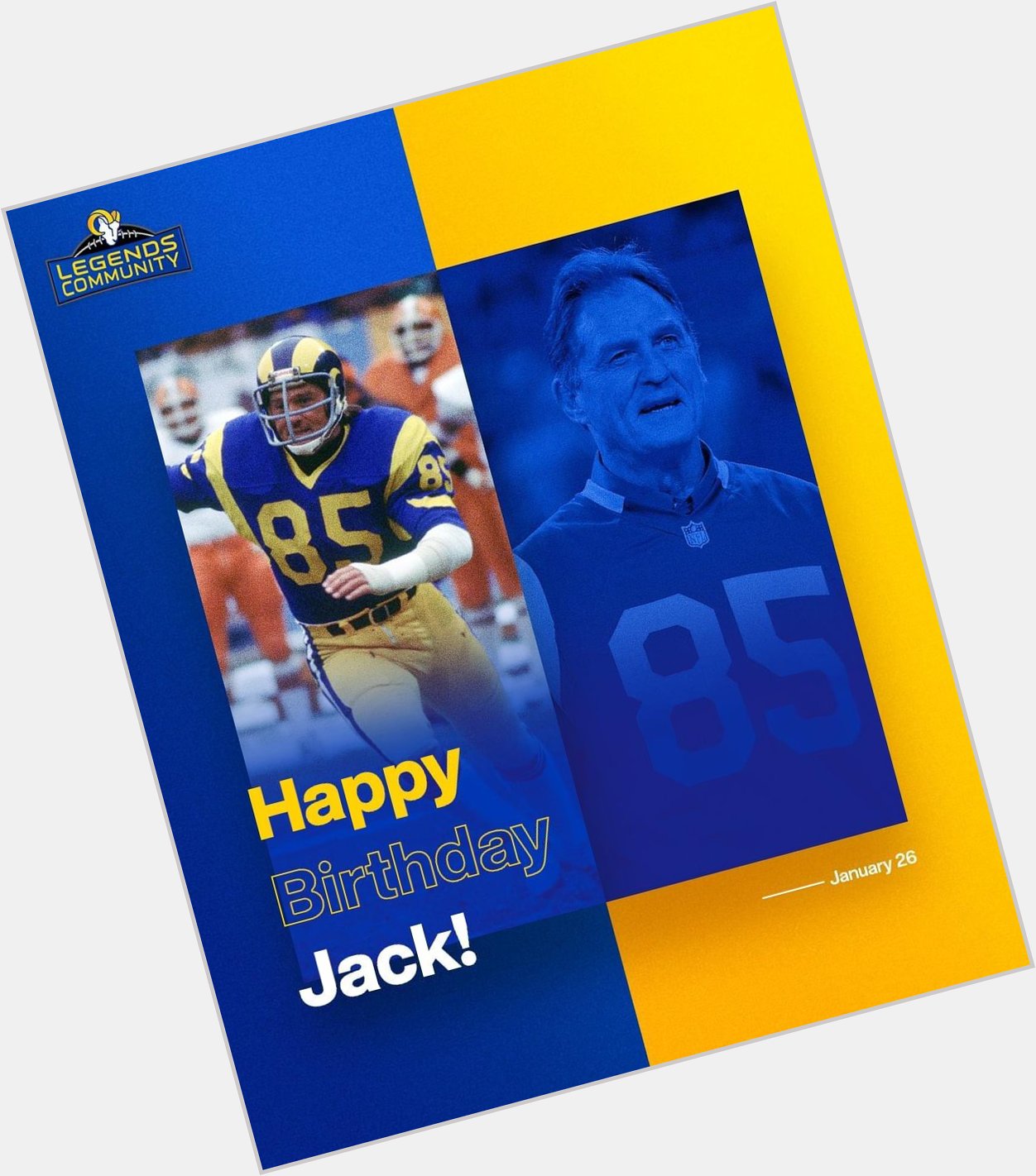 Happy Birthday to my all time favorite Rams Player- The Legend Jack Youngblood. 