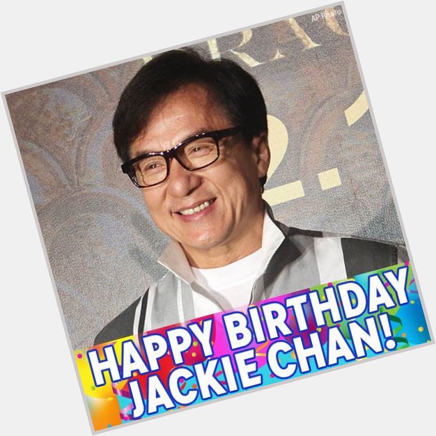 Happy Birthday to movie icon Jackie Chan! 