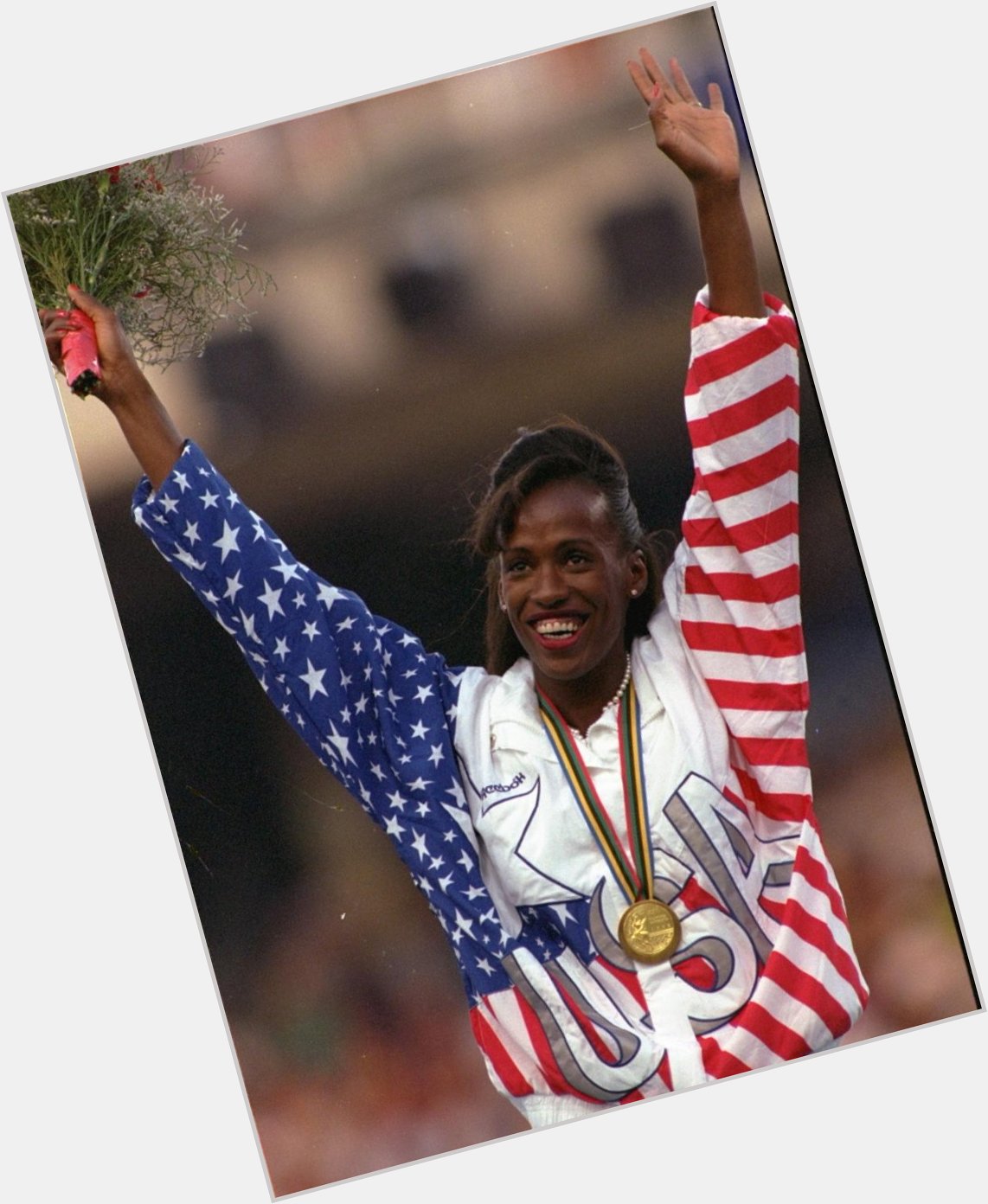 Happy birthday to Jackie Joyner-Kersee, a three-time Olympic gold medalist for the long jump and heptathlon! 