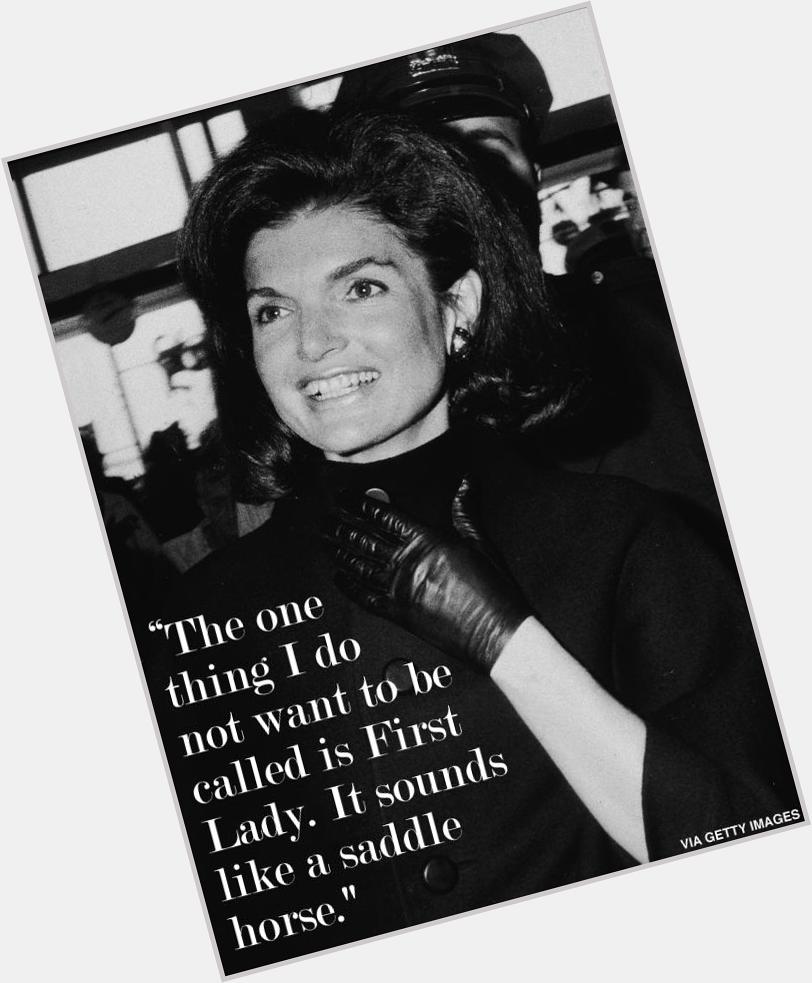 Happy birthday to Jackie O, who would have been 85 today 