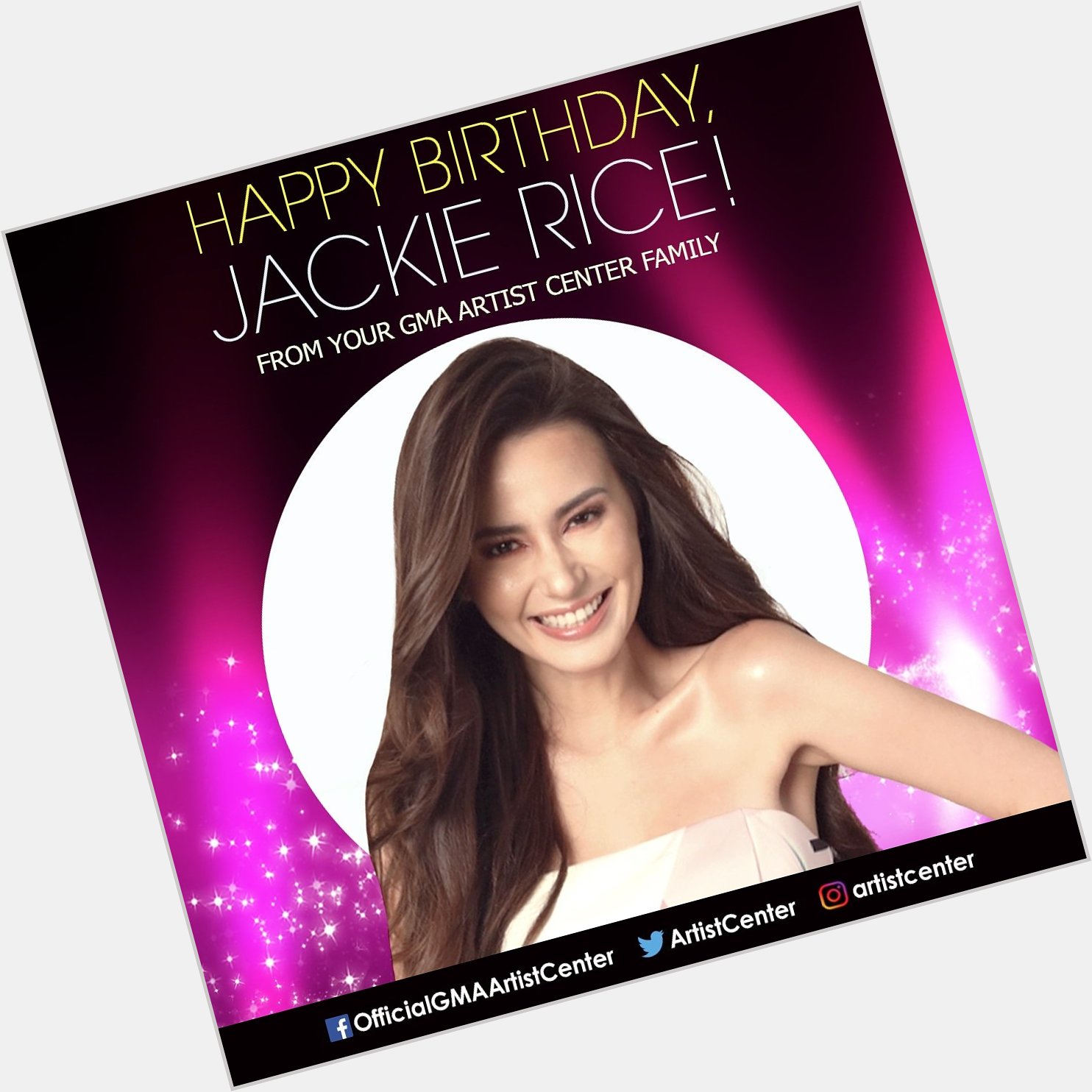 Happy Birthday Jackie Rice! 