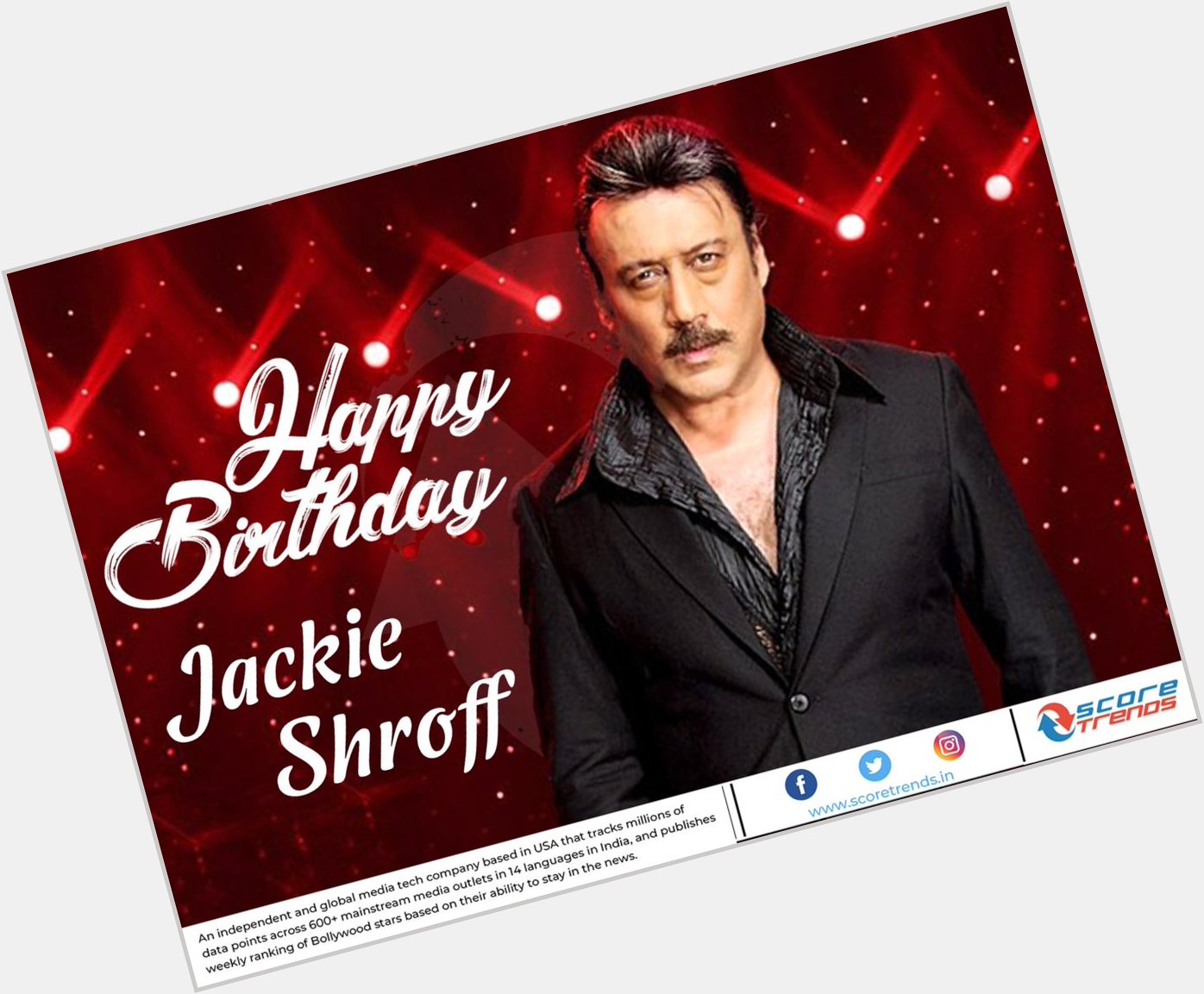 Score Trends wishes Jackie Shroff a Happy Birthday!! 