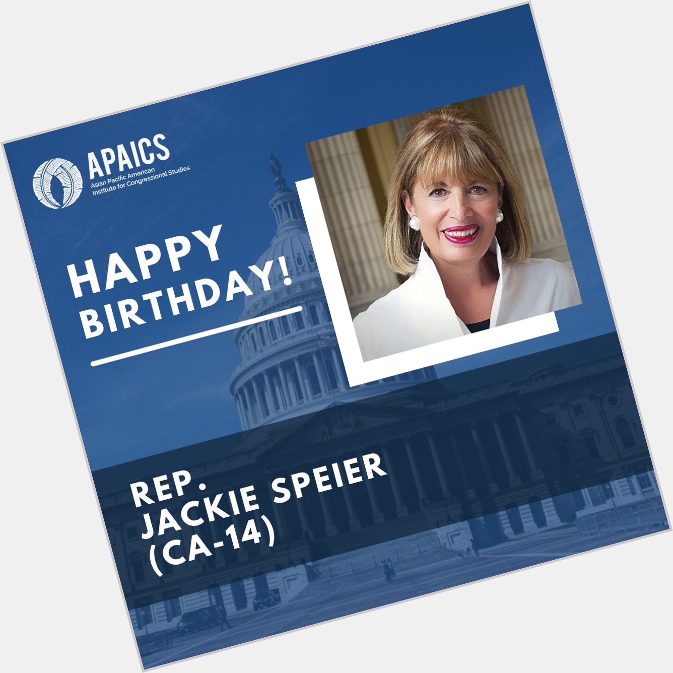 Happy birthday to member Jackie Speier 