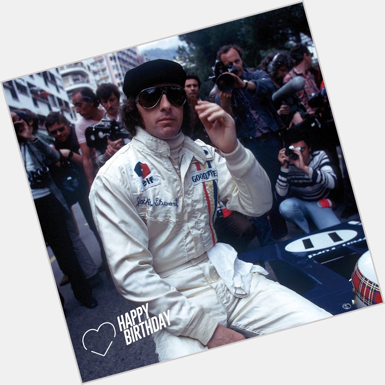 Join us and wish happy birthday to F1 legend and former ELF champion Jackie Stewart. 