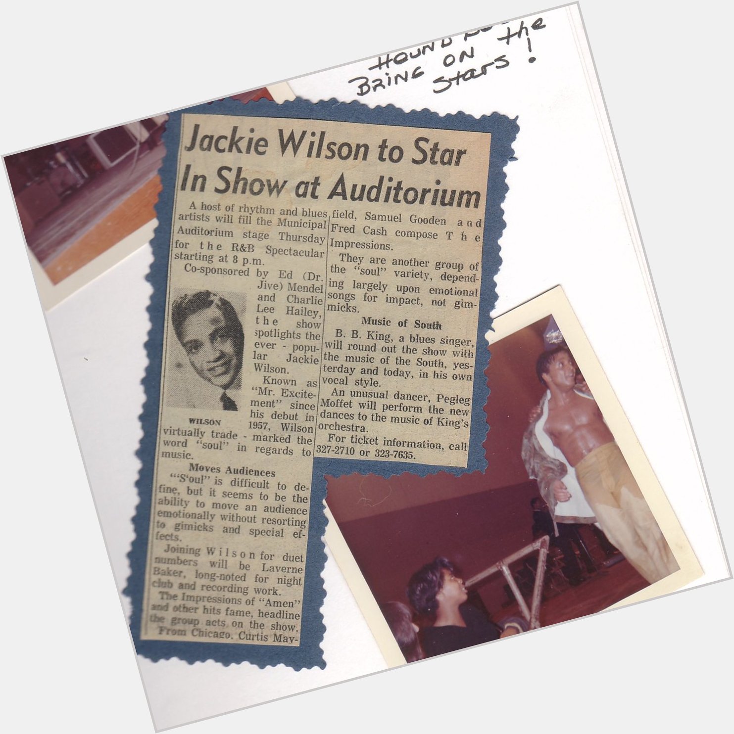 Happy Birthday Jackie Wilson. That must have been a memorable show in Columbus GA! 