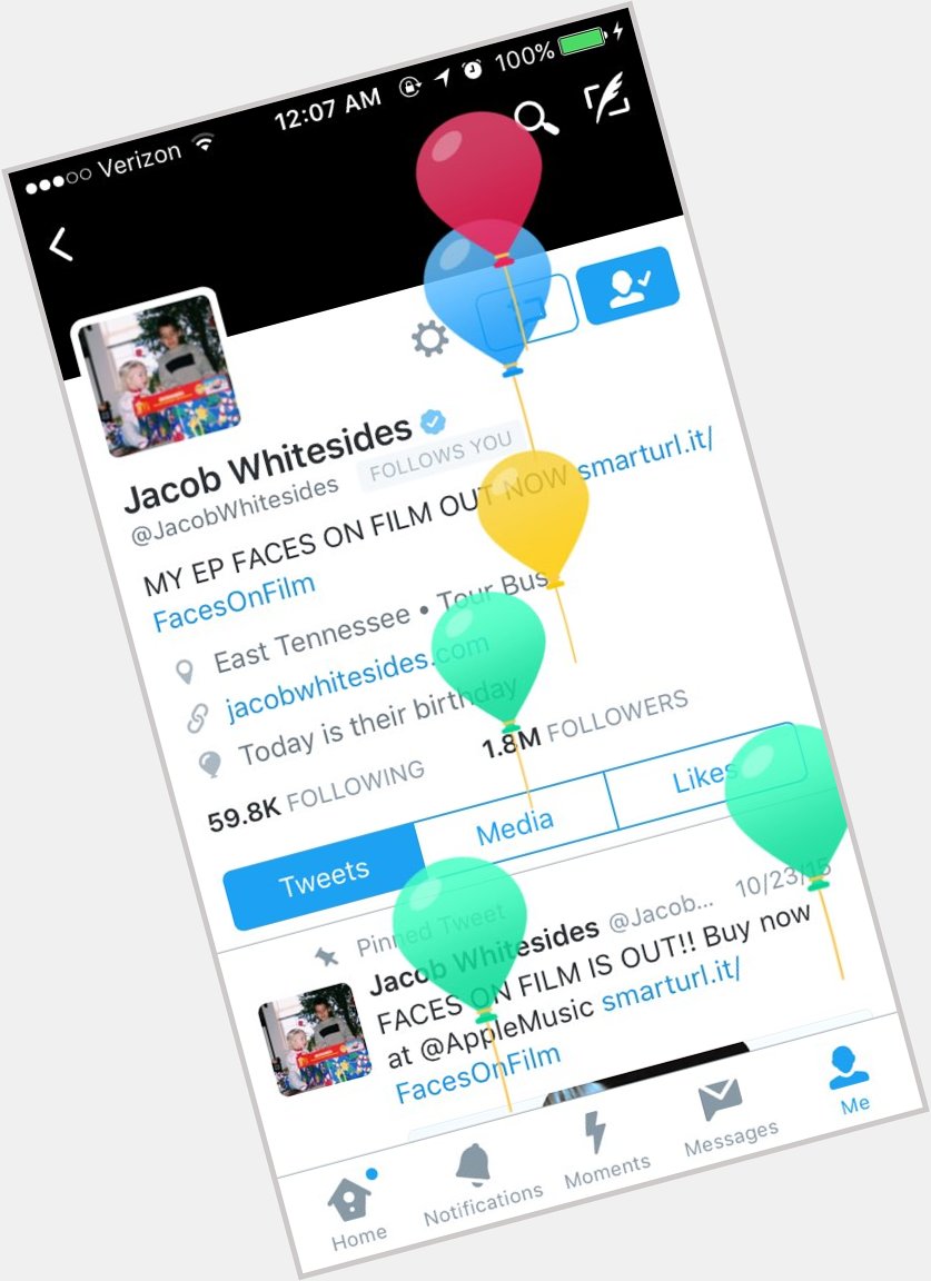  yo jacob whitesides since i\m still awake, happy birthday you young adult you. 