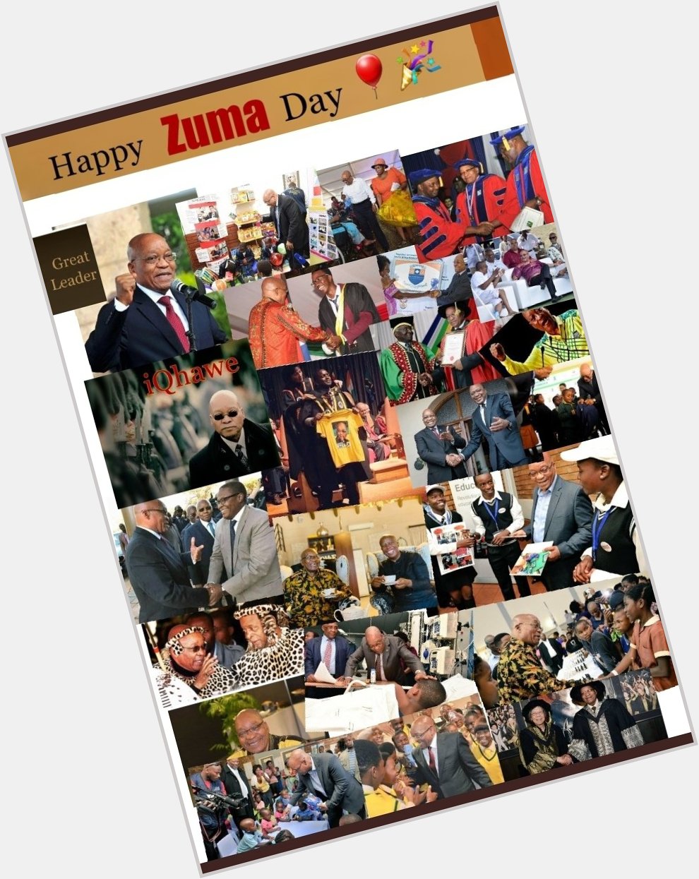 Happy birthday Mr President Jacob Zuma    