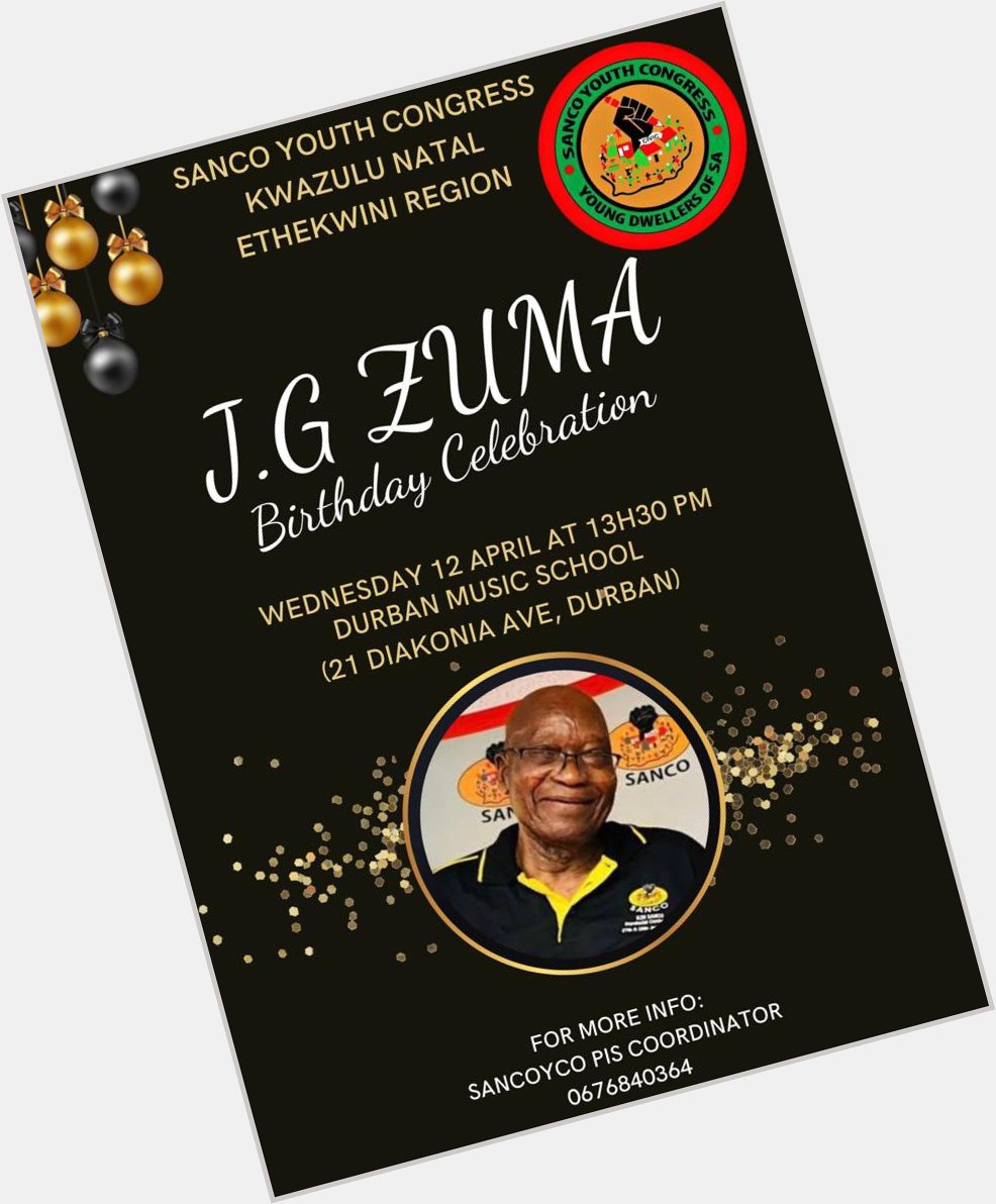 Happy Birthday to our favourite President Jacob Zuma! 