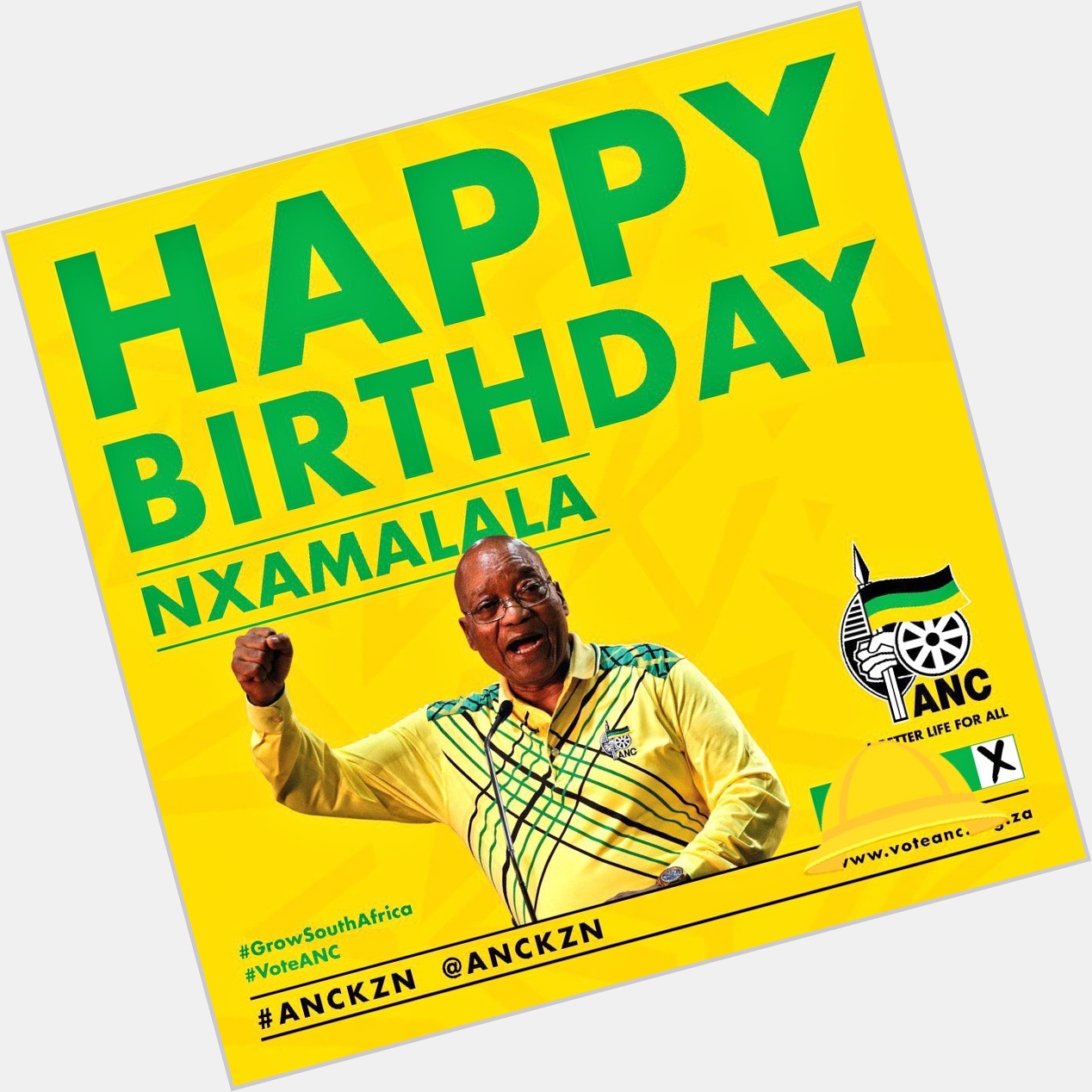 Happy Birthday to Former S.A President Jacob Zuma. 