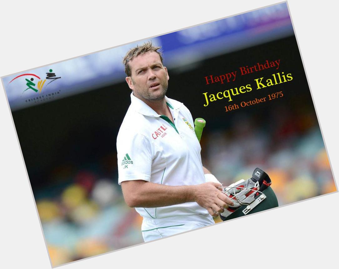 Wish a very Happy Birthday to former South African cricketer Jacques Kallis.  