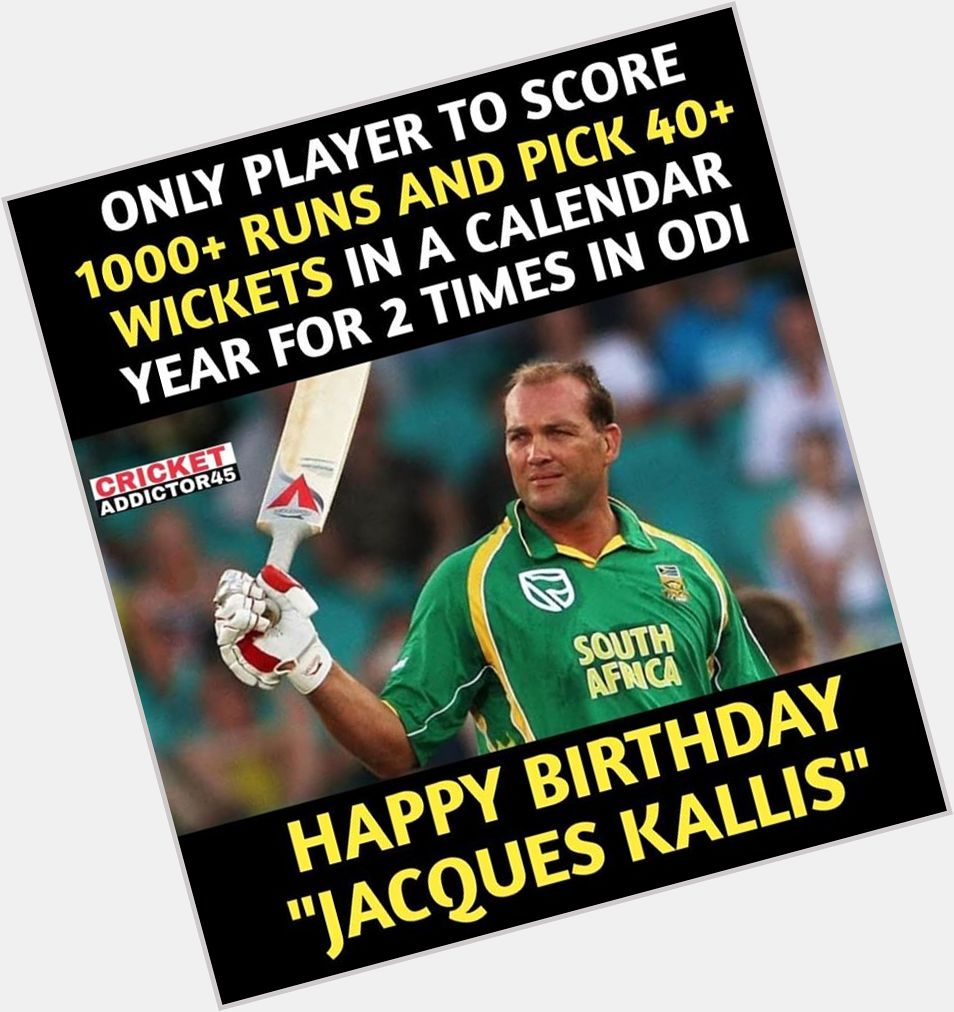 Happy Birthday jacques Kallis 
Best all-rounder in the world 