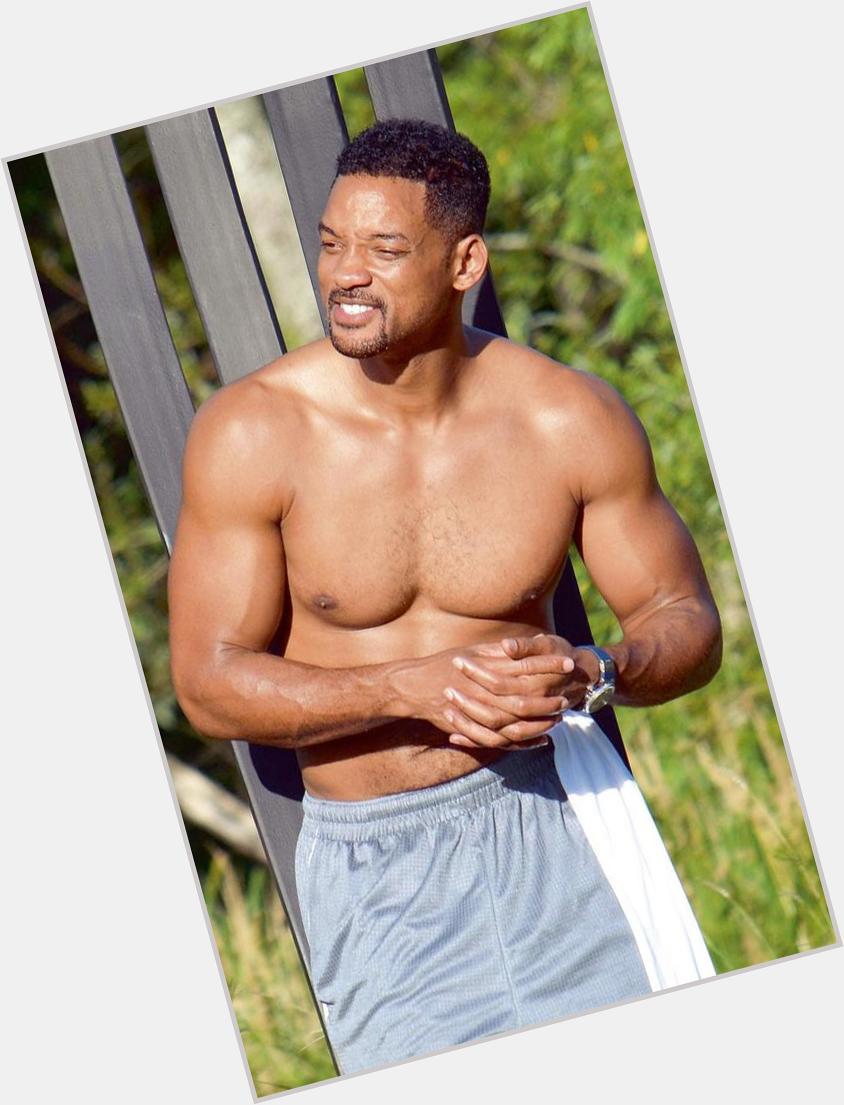 Didnt know he looked like that under his clothes.  Happy Birthday Will Smith!   