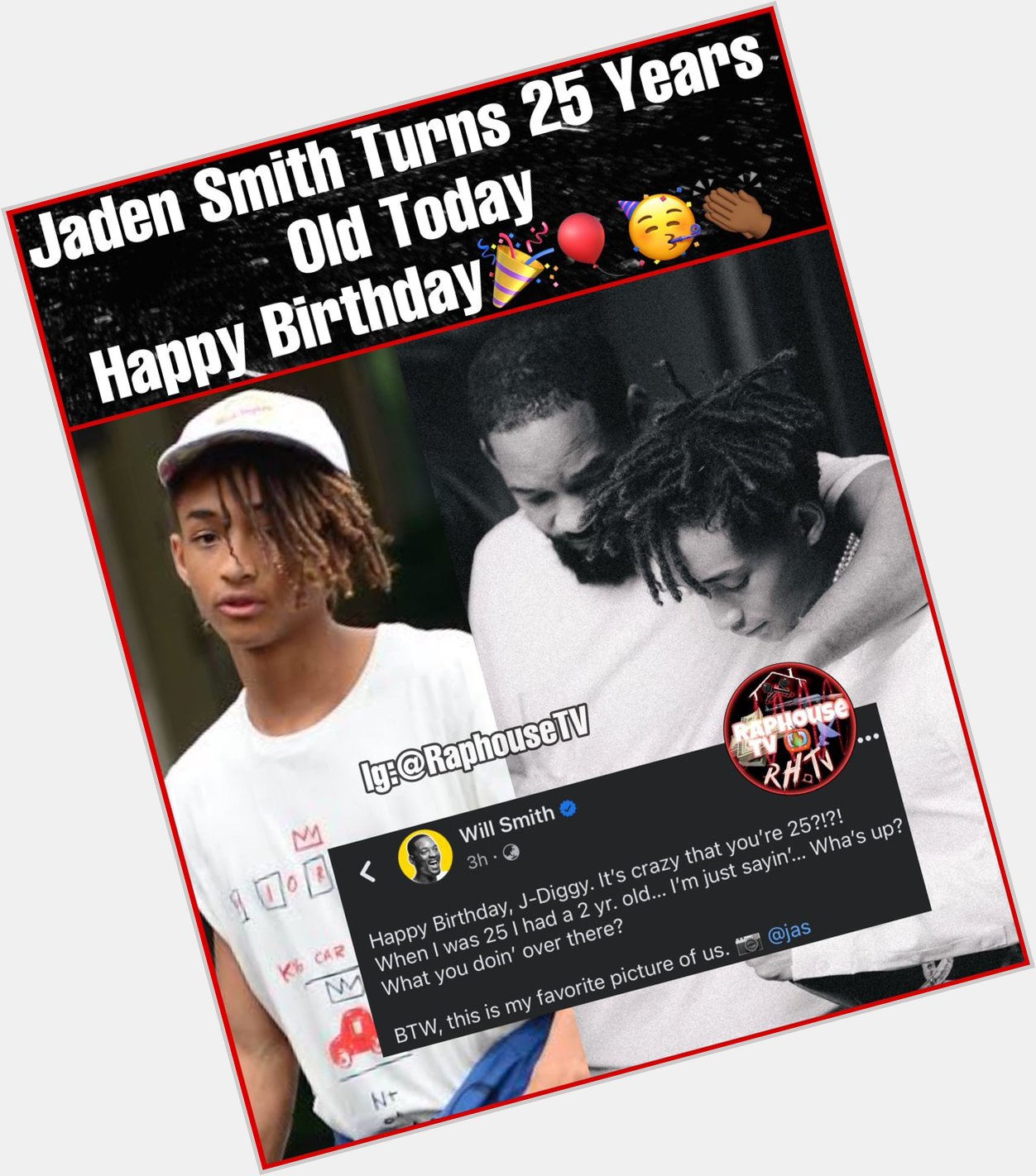 Jaden Smith Turns 25 Years Old Today Happy Birthday     