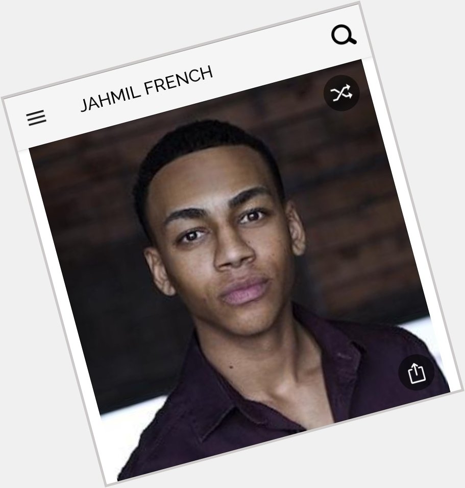 Happy birthday to this great actor.  Happy birthday to Jahmil French 
