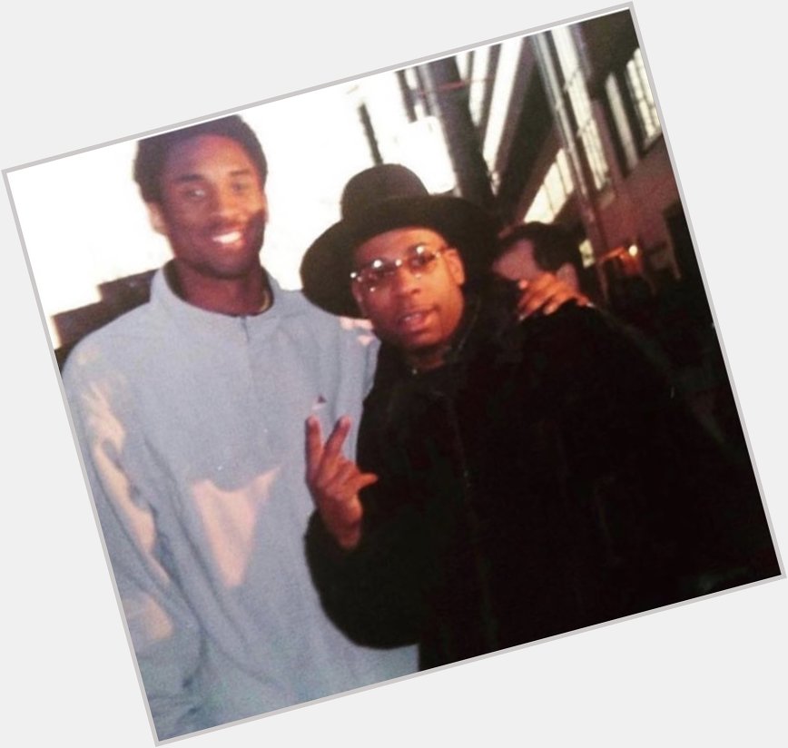 Happy birthday to Jam Master Jay!  Posing with Young Kobe.  Rest in Paradise Kings 