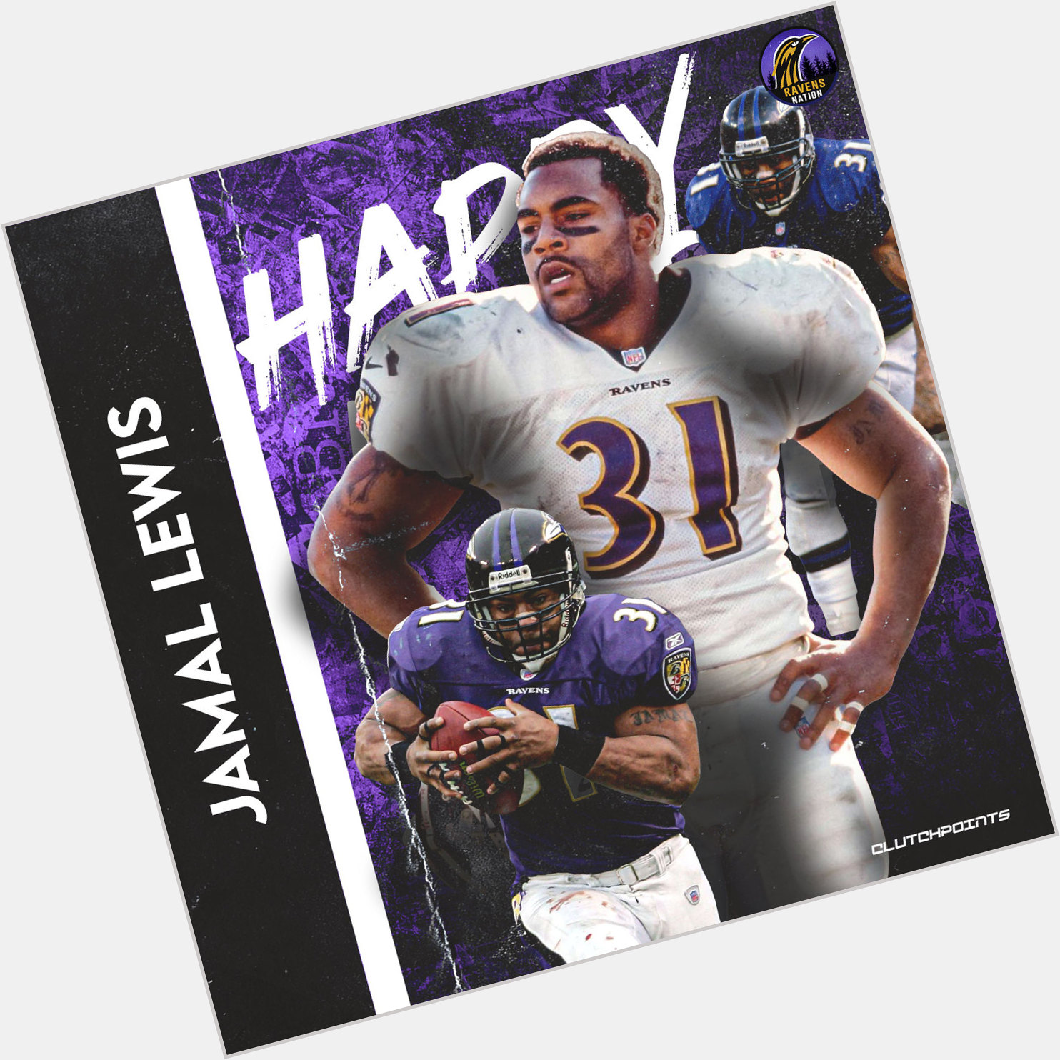 Ravens Nation, join us in wishing our very own Ravens Ring of Honor awardee, Jamal Lewis, a happy 43rd birthday 