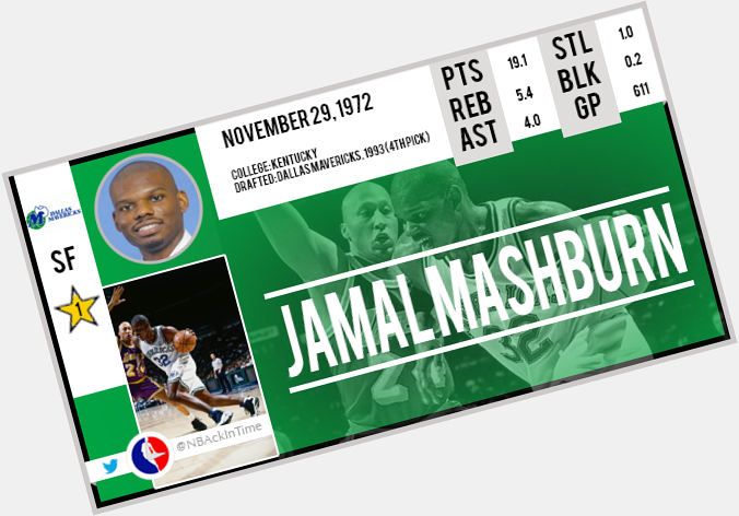 Happy Birthday Jamal Mashburn !    