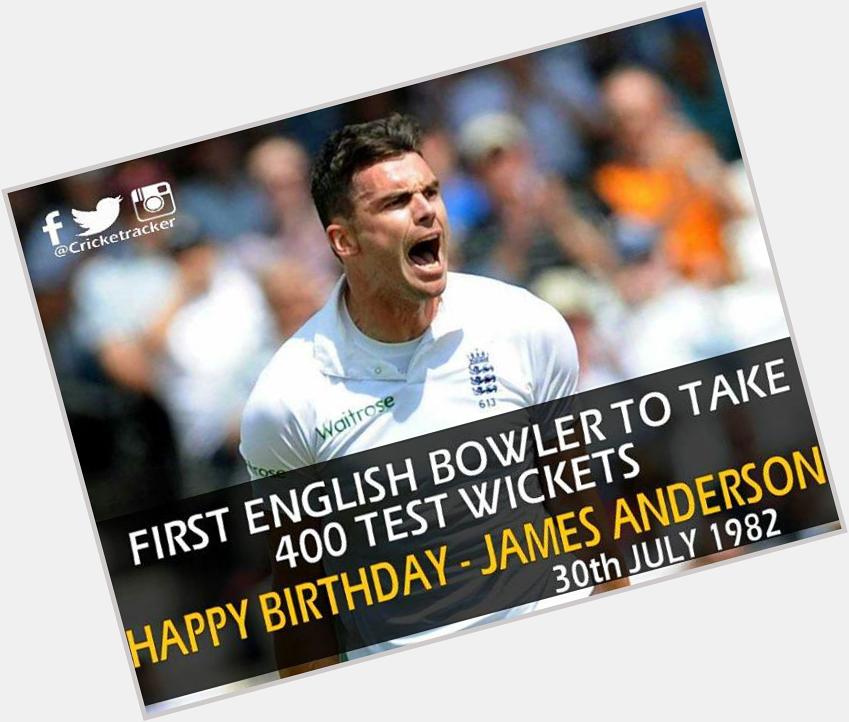 Happy Birthday, James Anderson; He turned 33 today...  