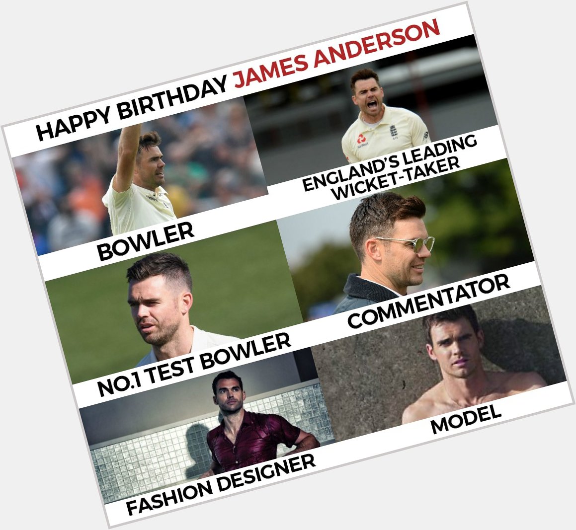 Wishing England\s true all-rounder James Anderson a very happy birthday. 