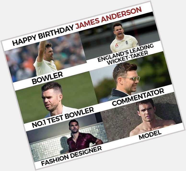 Happy Birthday James Anderson  