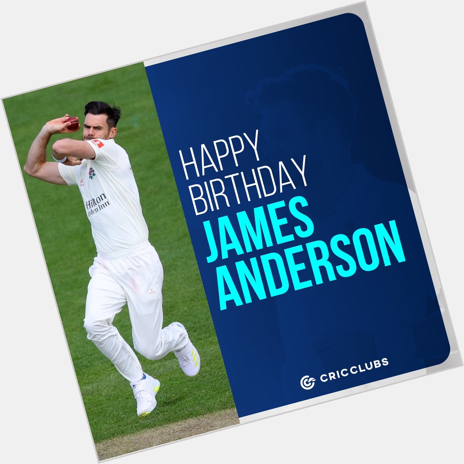 Wishing king of swing James Anderson a very happy birthday.    
