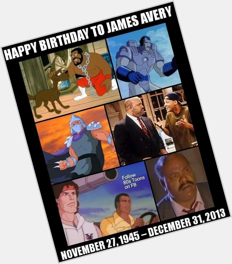 I never knew James Avery did the voice for War Machine. Happy Bday & RIP.   