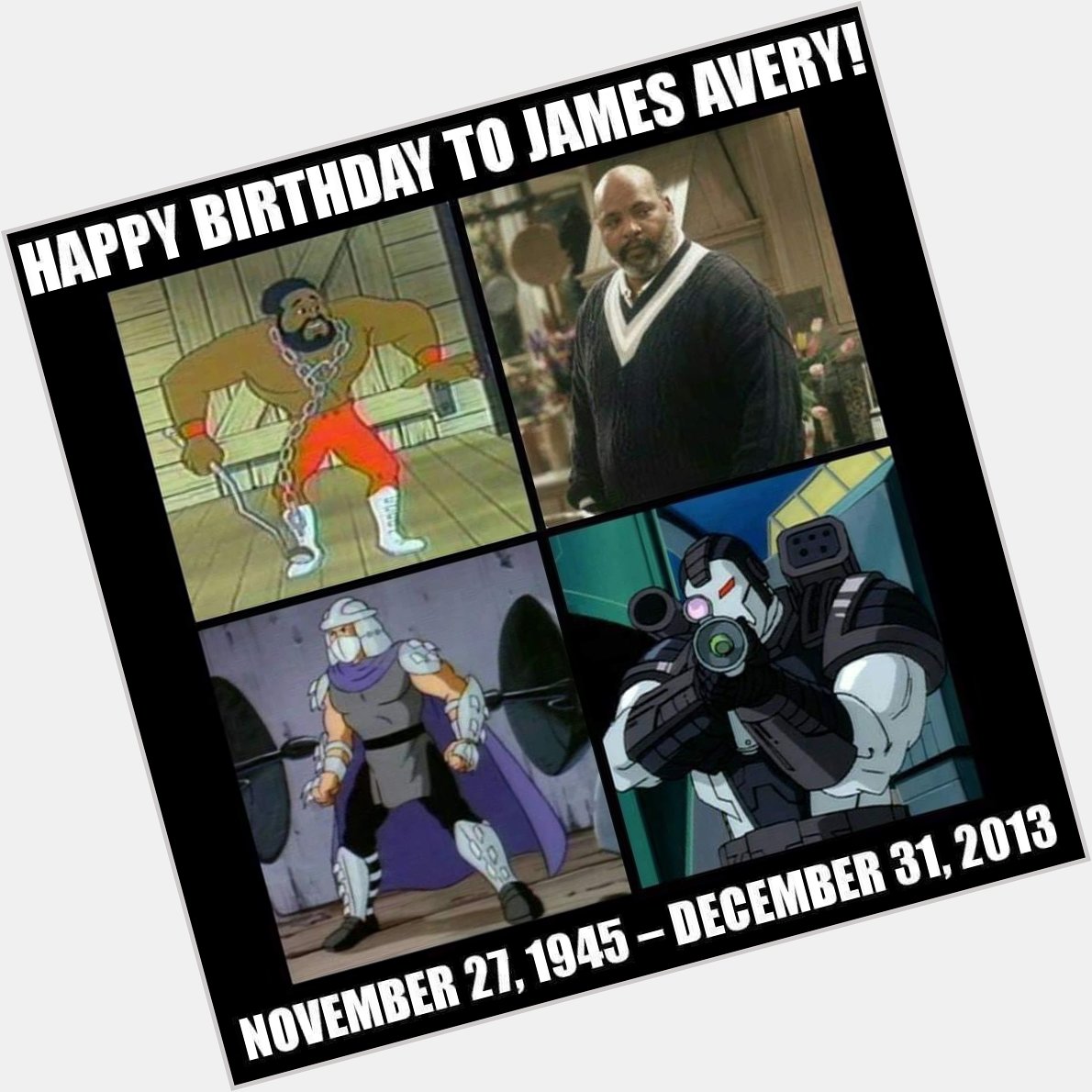 Happy Bday to James Avery; R.I.P. 