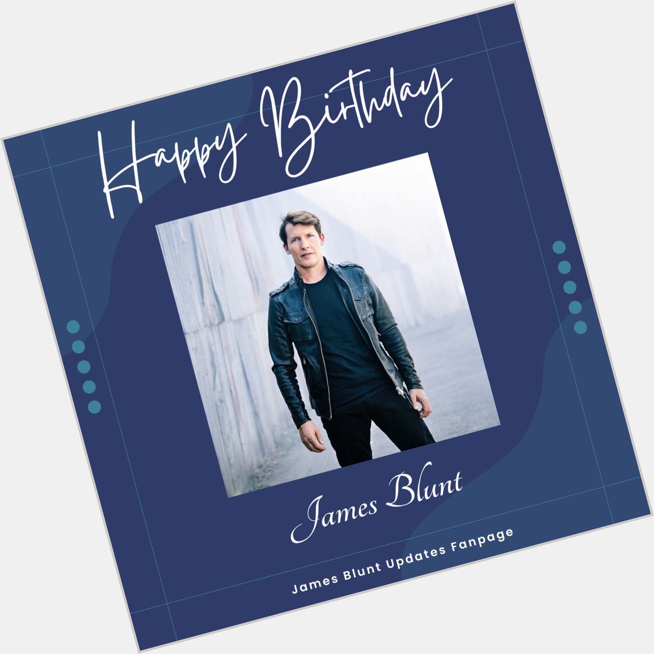 Happy birthday to James Blunt, who turns 49 years old today!      