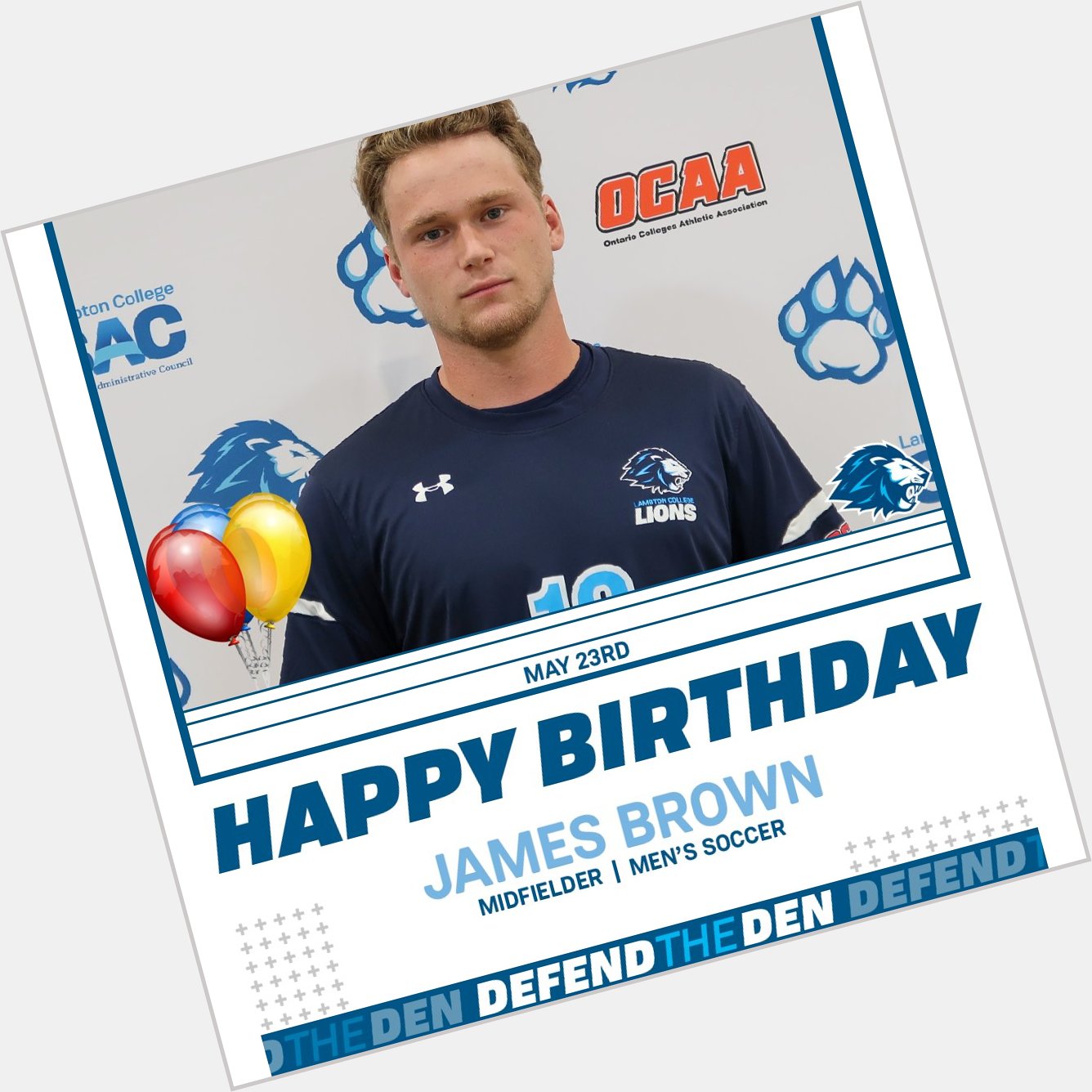 HBD, Jimmy!

Join us in wishing Men\s Soccer midfielder James Brown a very Happy Birthday today! 