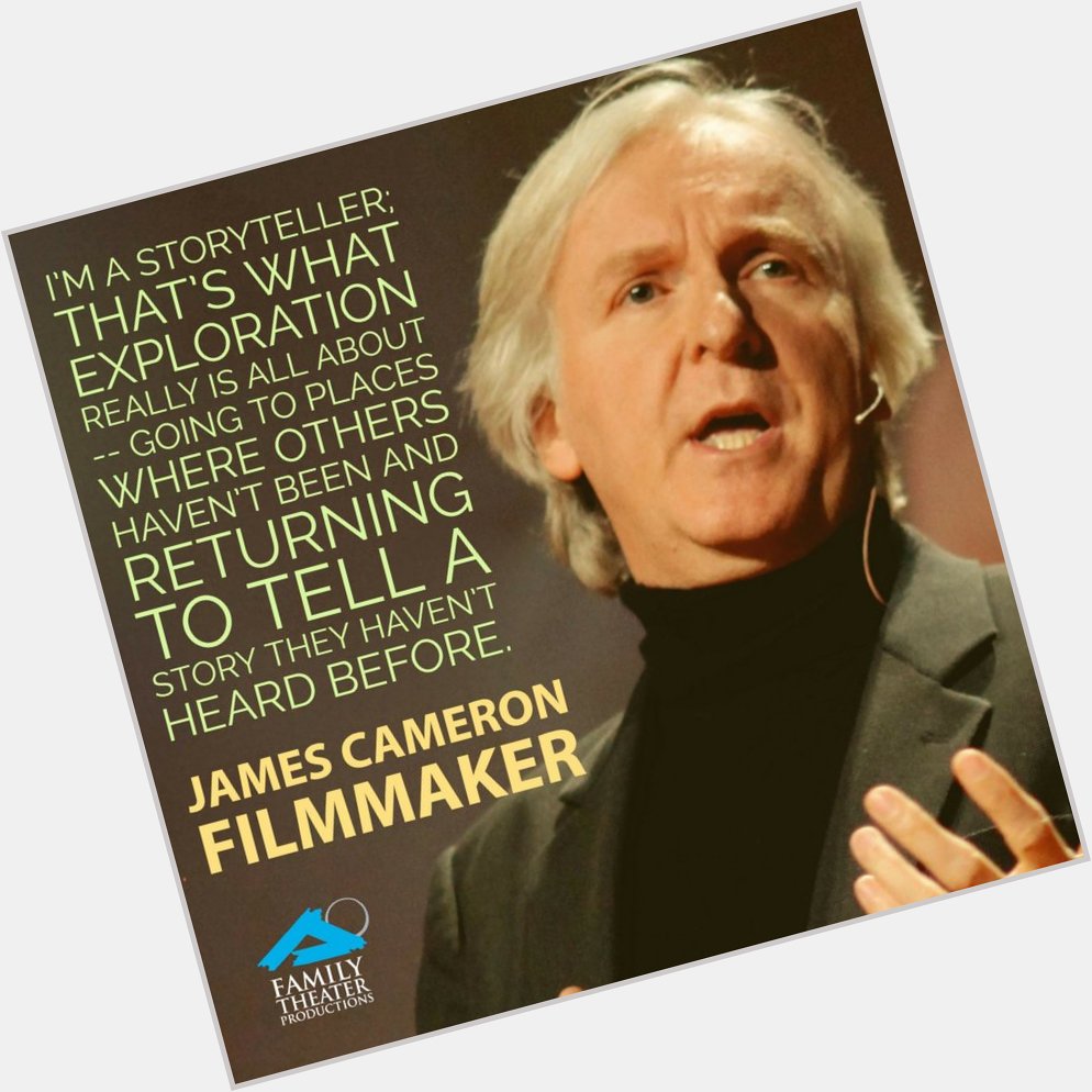 Happy Aug. 18 birthday to filmmaking legend James Cameron ... 