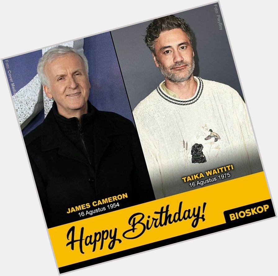 Happy Birthday this amazing Director! James Cameron & 