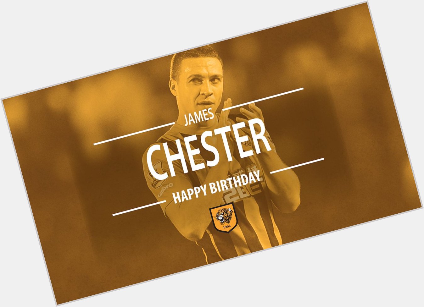 HAPPY BIRTHDAY: James Chester celebrates his 26th birthday today! 
