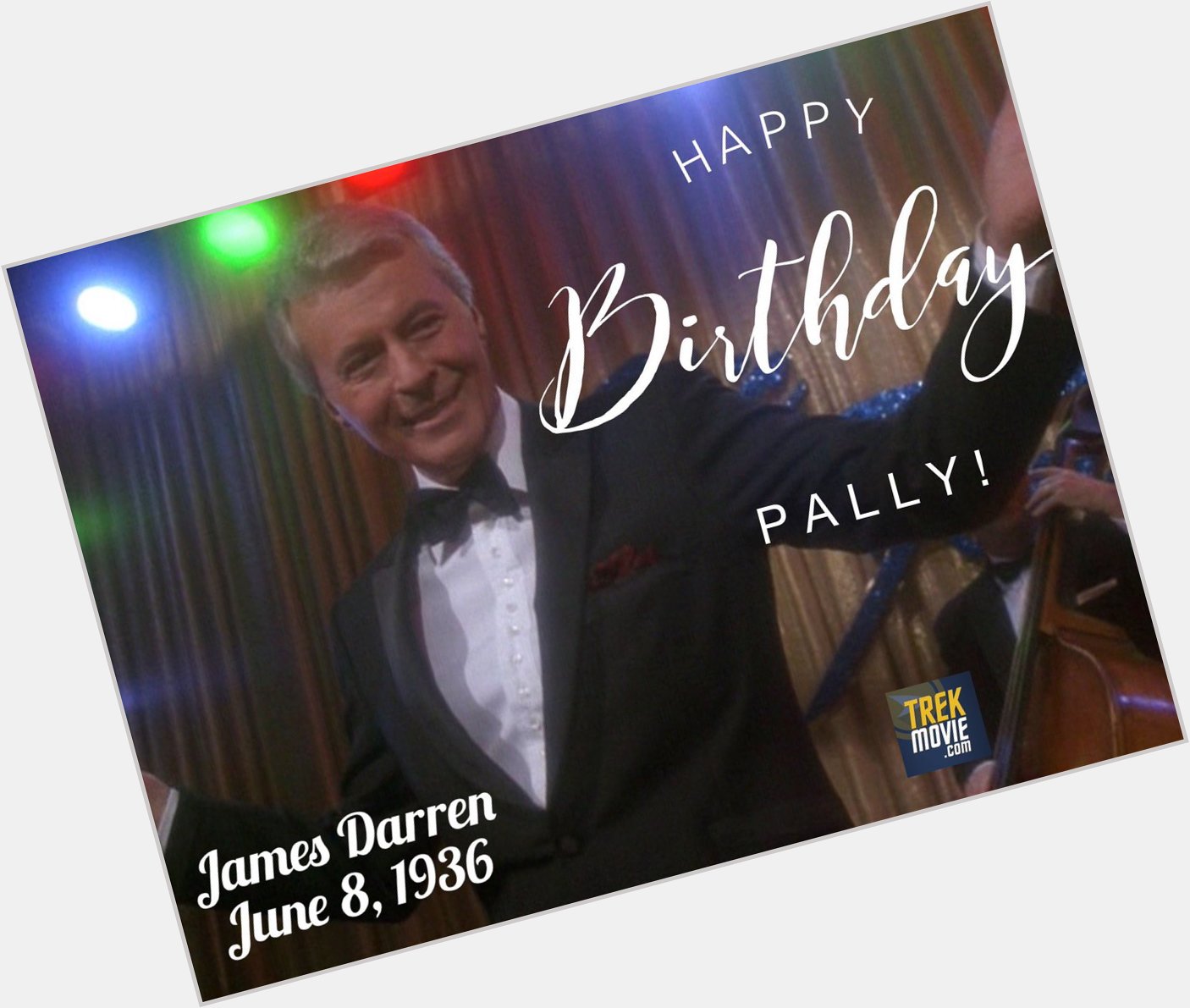 Wishing James Darren a happy birthday. What s your favorite Vic Fontaine moment?  