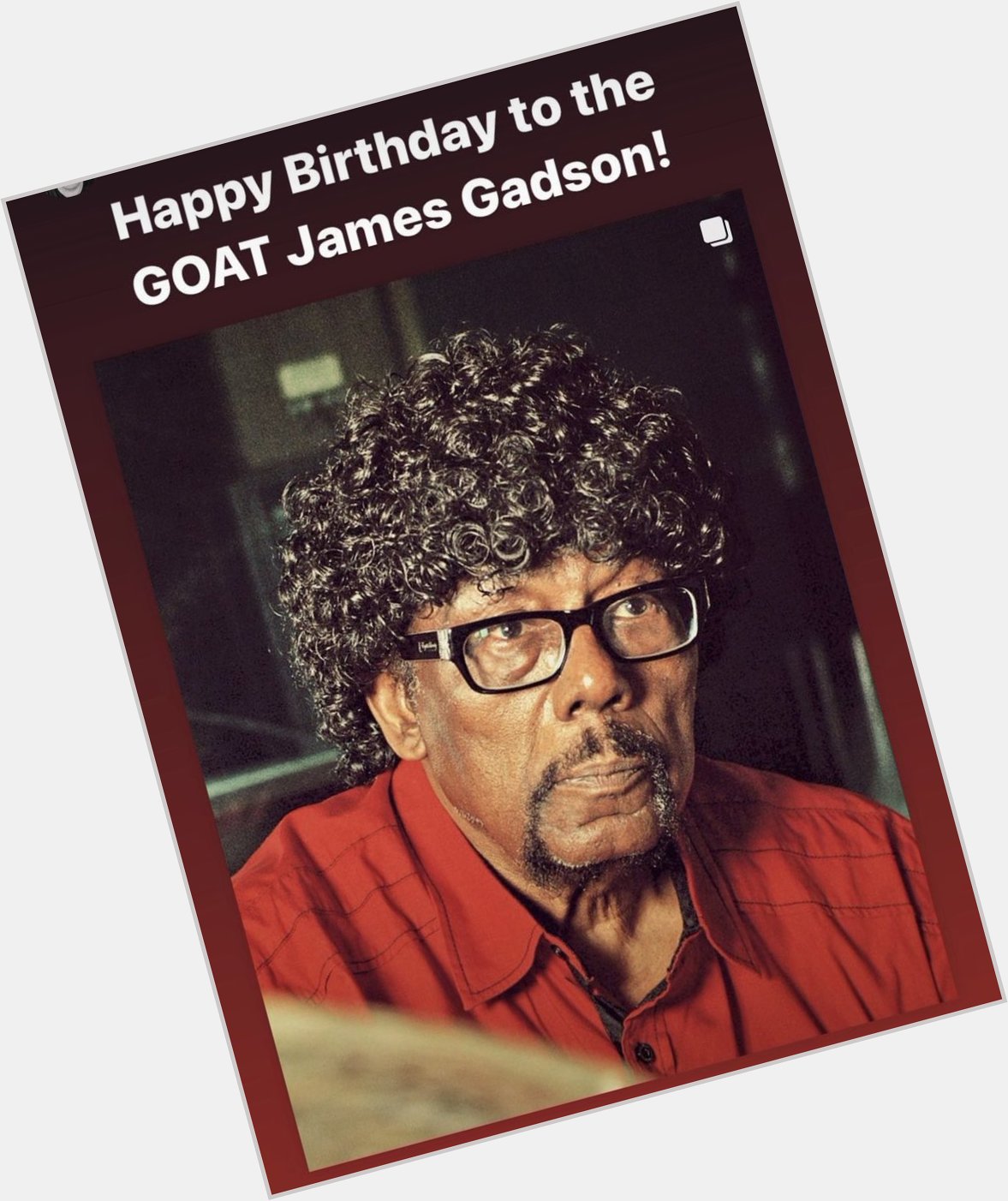 Happy Birthday to the funkiest drummer the one and only James Gadson! 