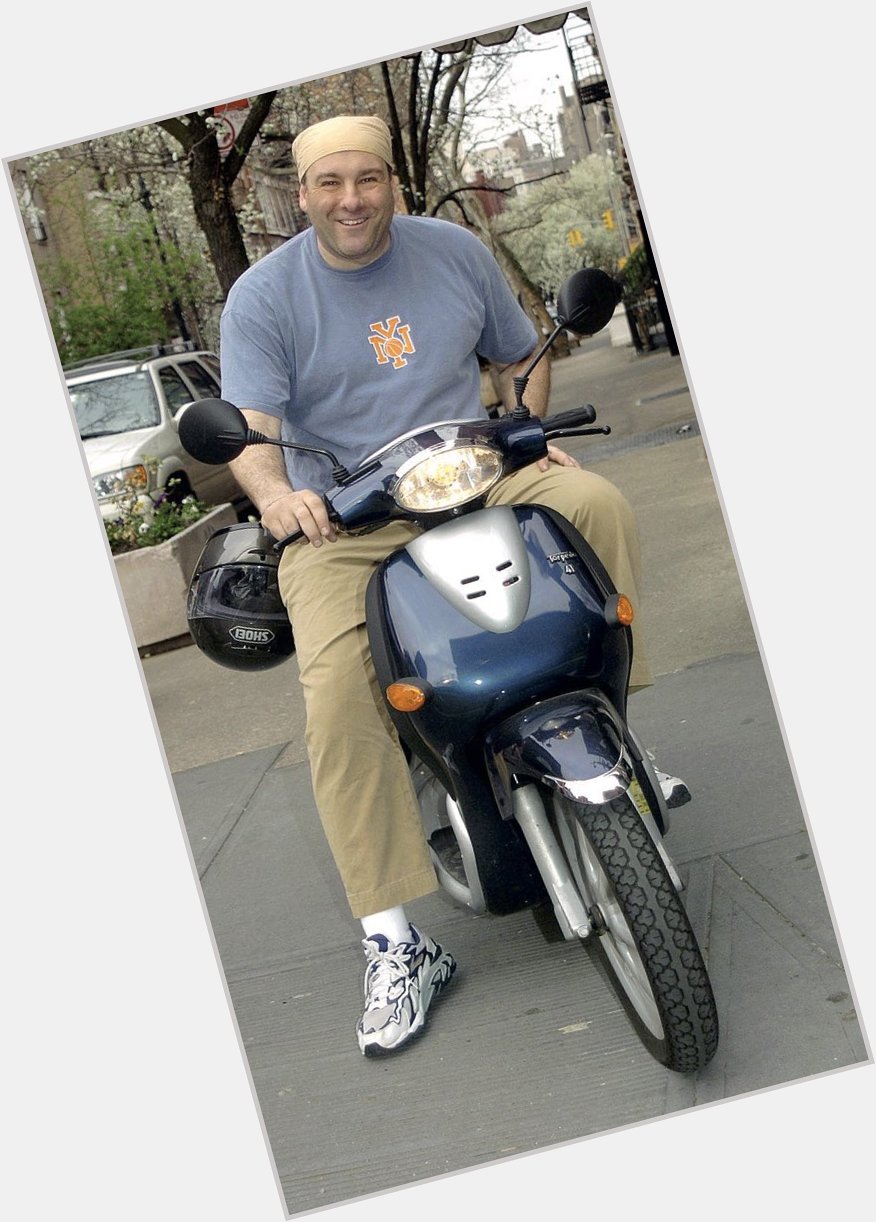 Happy birthday to James Gandolfini and these all-encompassing pictures of him on a vespa 