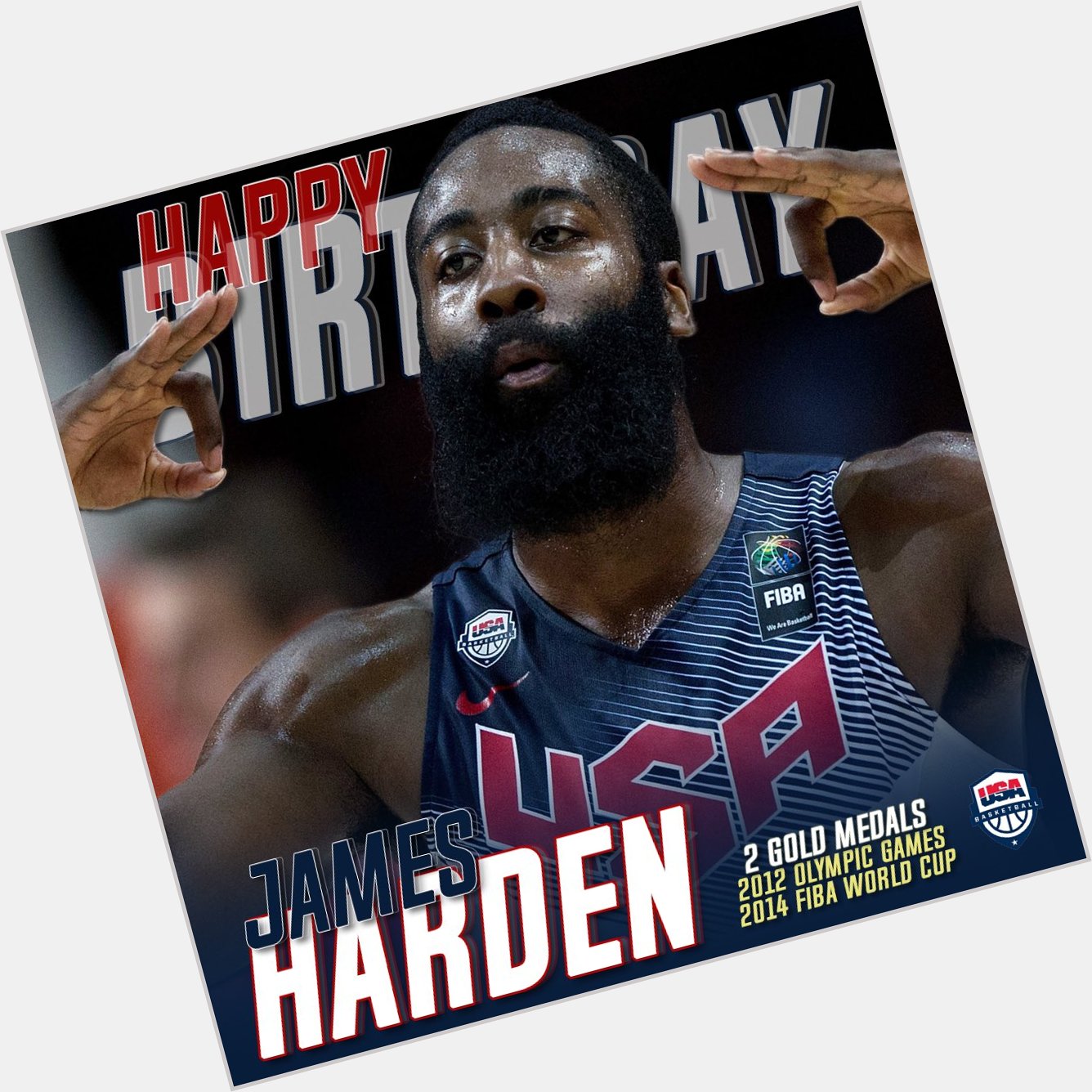 Wishing a happy birthday to 2   USA gold medalist James Harden!   
