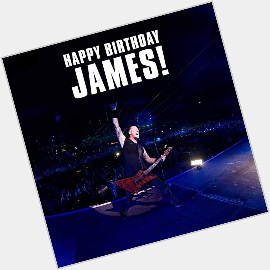 3 agosto 1963 Happy Birthday James Hetfield. 