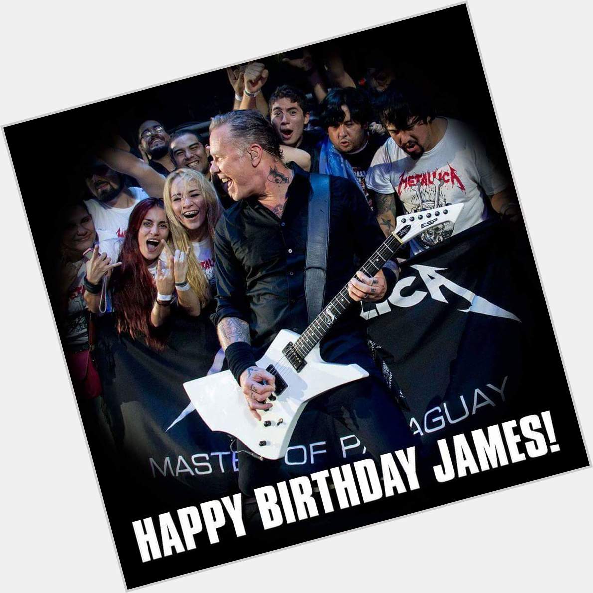 Happy 59th Birthday, James Hetfield.   
