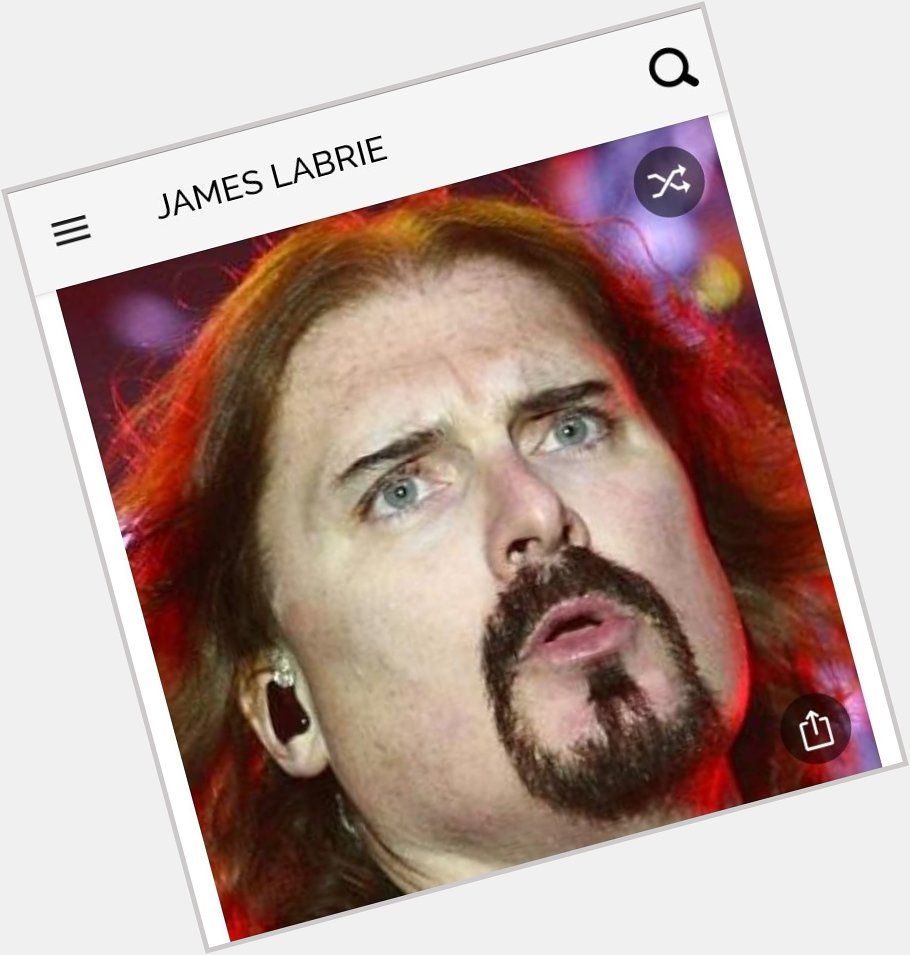 Happy birthday to this metal singer.  Happy birthday to James Labrie 
