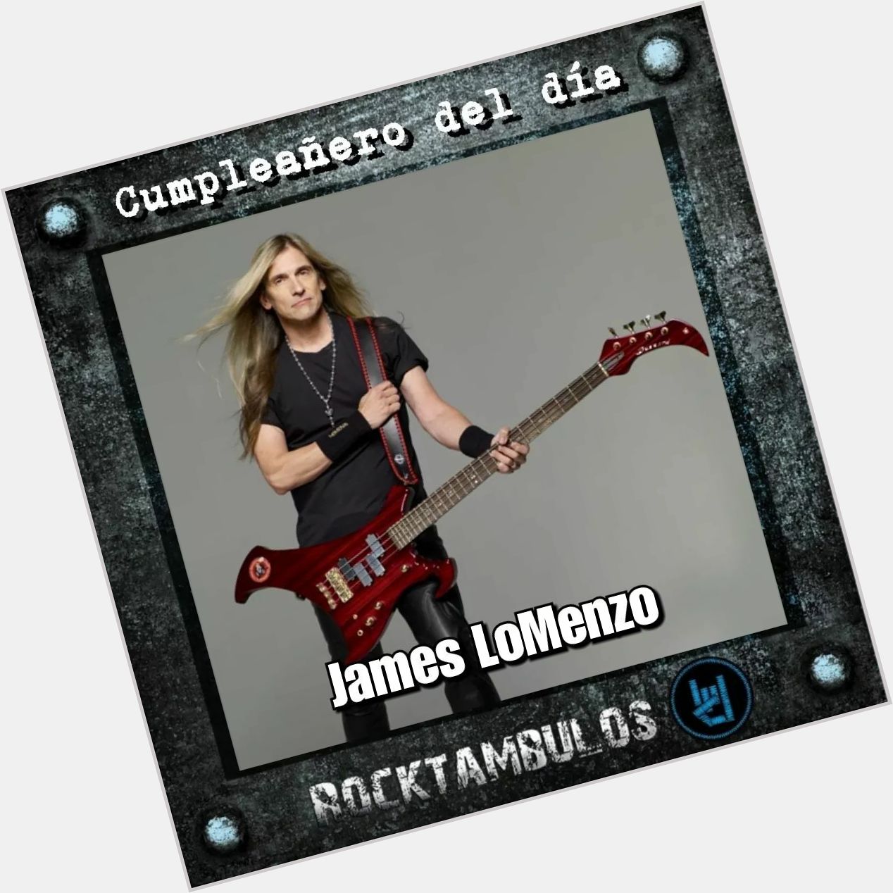 El gran James LoMenzo, bajista de Megadeth, está de cumpleaños hoy Happy birthday James 