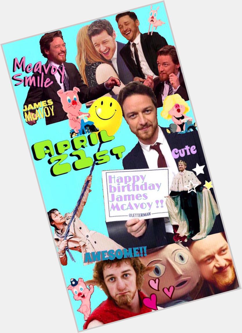 Happy birthday James McAvoy!!!!!!!
The best of luck to you in the future!! 