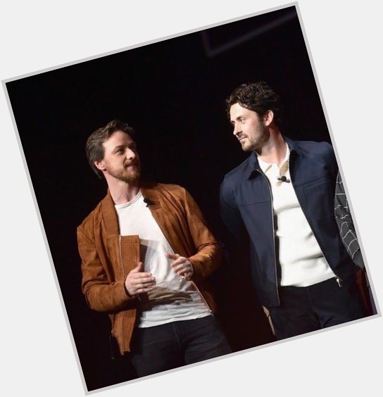 Andy bean and james mcavoy during the it chapter 2 press tour.
happy birthday james mcavoy! 