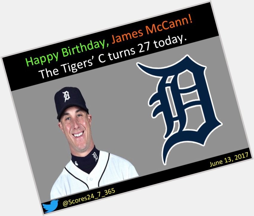  happy birthday James McCann! 