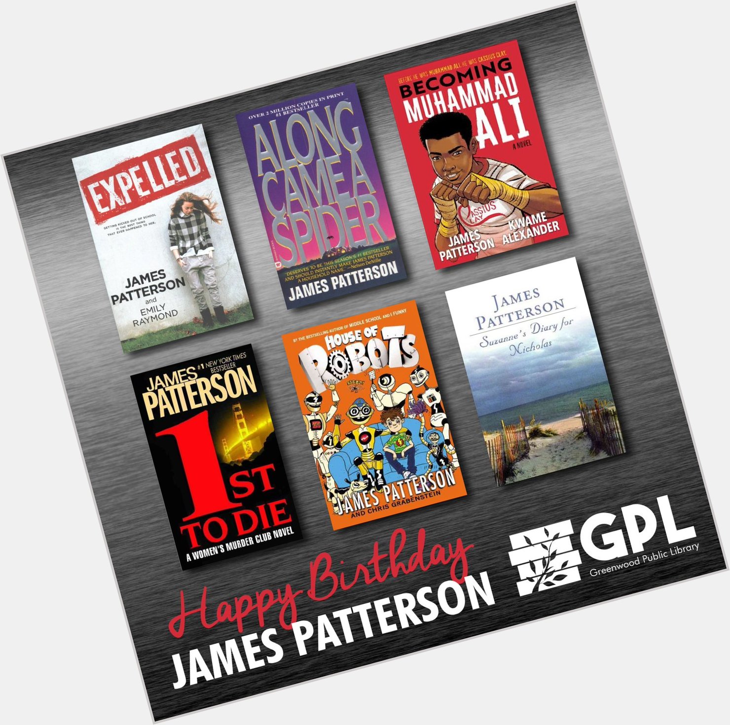 Happy Birthday to a truly prolific writer, James Patterson!  Do you have a favorite Patterson novel? 