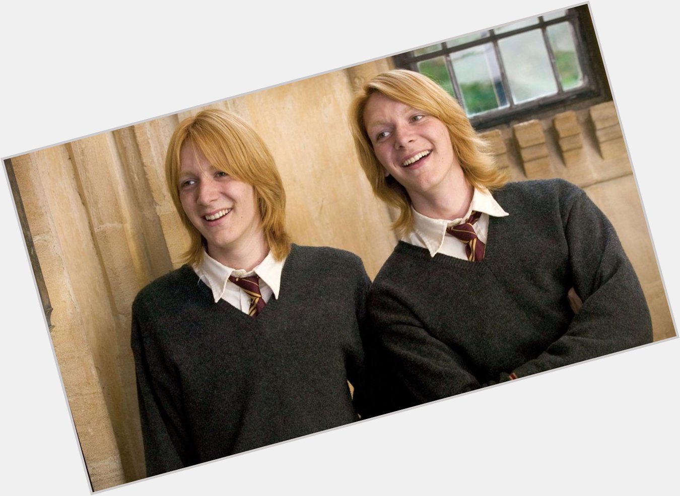 Happy Birthday to and Thank you for Playing Fred and George and for the funny moments 