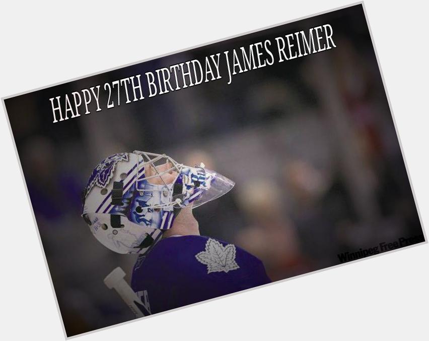 Happy Birthday to my hero, my favorite, James Reimer <3    