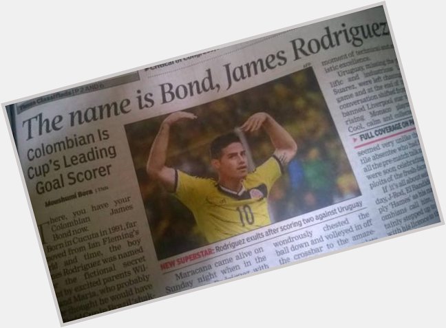 Happy Birthday to James Rodriguez. Without him, we wouldn t have the worst newspaper headline on record  