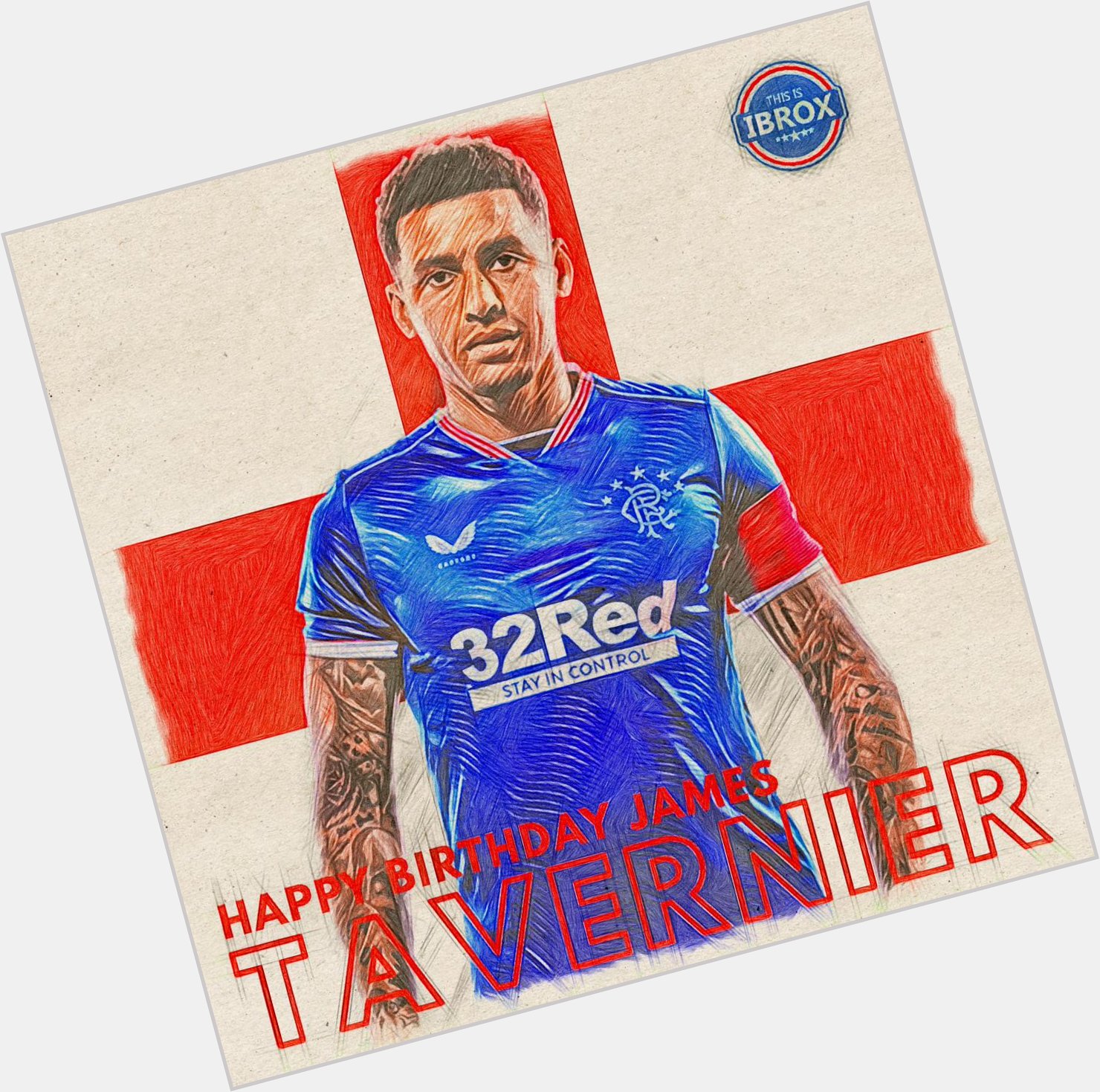  Running down the wing, Hear the Rangers sing!   Happy Birthday to Rangers captain, James Tavernier! 