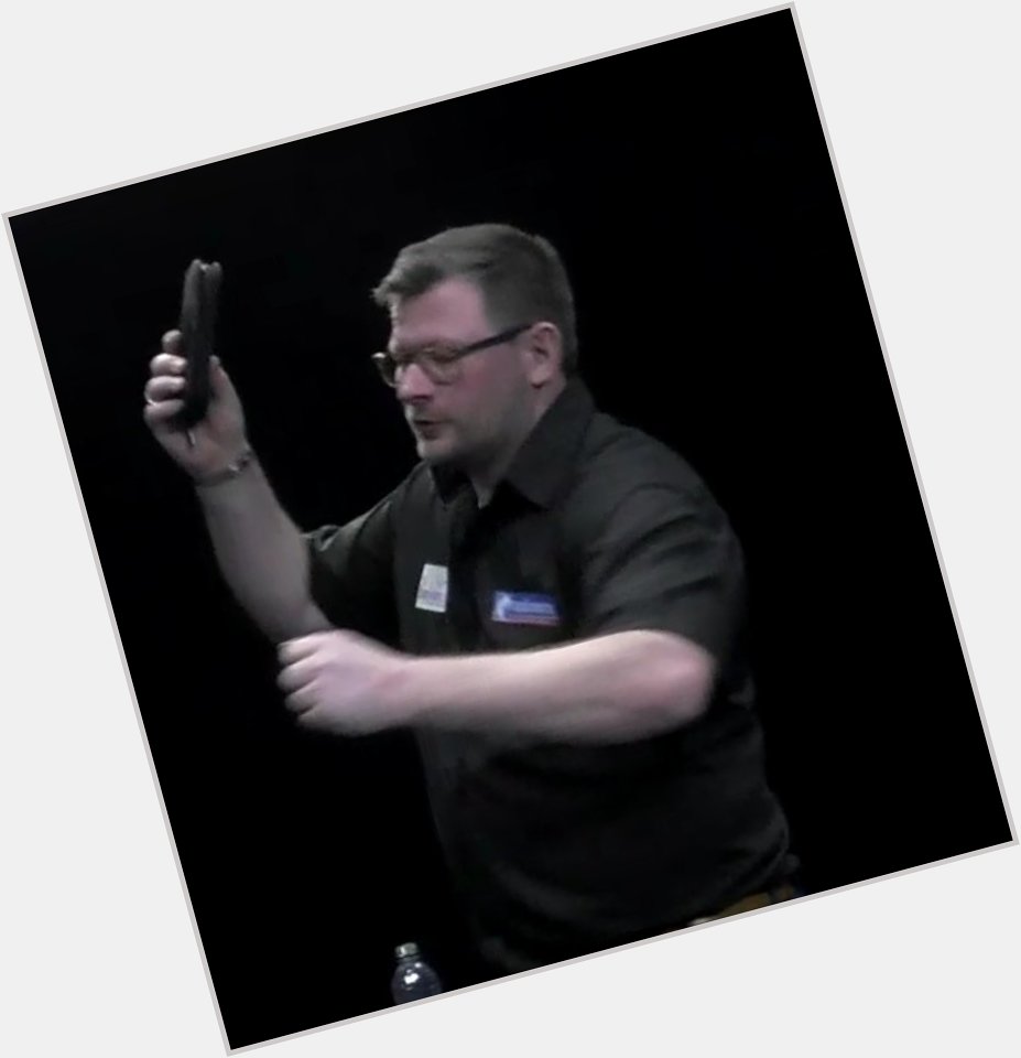 James Wade looks happy with his win in on his birthday. 8-2 vs Michael Smith.   