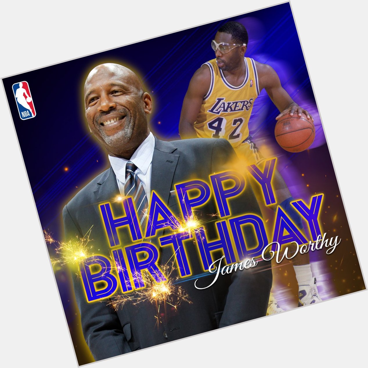 Join us in wishing three-time NBA Champion and seven-time NBA All-Star James Worthy a happy birthday! 